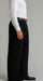 Black Wide Leg Dress Pants Pleated Baggy Dress Trousers Unhemmed Unfinished Bottom - Cheap Priced Dress Slacks For Men On Sale