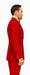 Red Double Breasted Sport Coat - Velvet Blazer