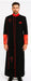 Men'S Black/Red Big & Tall Church Cross Accent Robe With Stole Mandarin Suits
