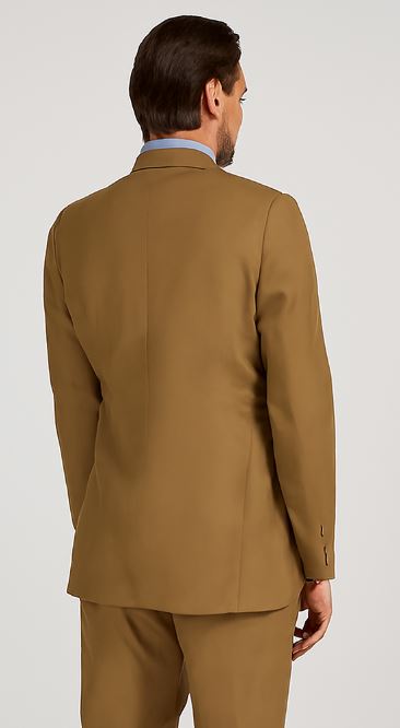 Men'S Camel ~ Khaki 2-Button 2 Piece Suits - Two Piece Business Suits Suit