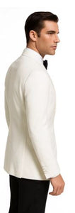 White Pure Dinner Shawl Collar Jacket Blazer & Sport Coat