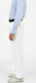 Men'S White Single Pleat Dress Pants Unhemmed Unfinished Bottom