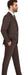 Men's Bold Gangster 1920s Vintage Gangster Bold Stripe 2 Button Vested Suit Black