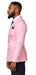 Slim Fitted Cut Mens Double Breasted Blazer - Light Pink Double Breasted Sport Coat