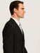 Men'S Black With White Stripe Double Breasted Suit