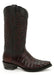 Men's Los Altos Caiman Tail Snip Toe Boots - Black Cherry