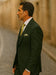 Stacy Adams Suit Mens Forrest Green Suit Vested 3 Piece Suit