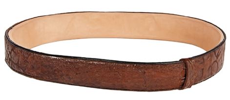 Original Caiman Hornback Skin Western Style Belt Brown