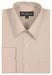 Sand Traditional Plain Solid Color Men's Dress Shirt