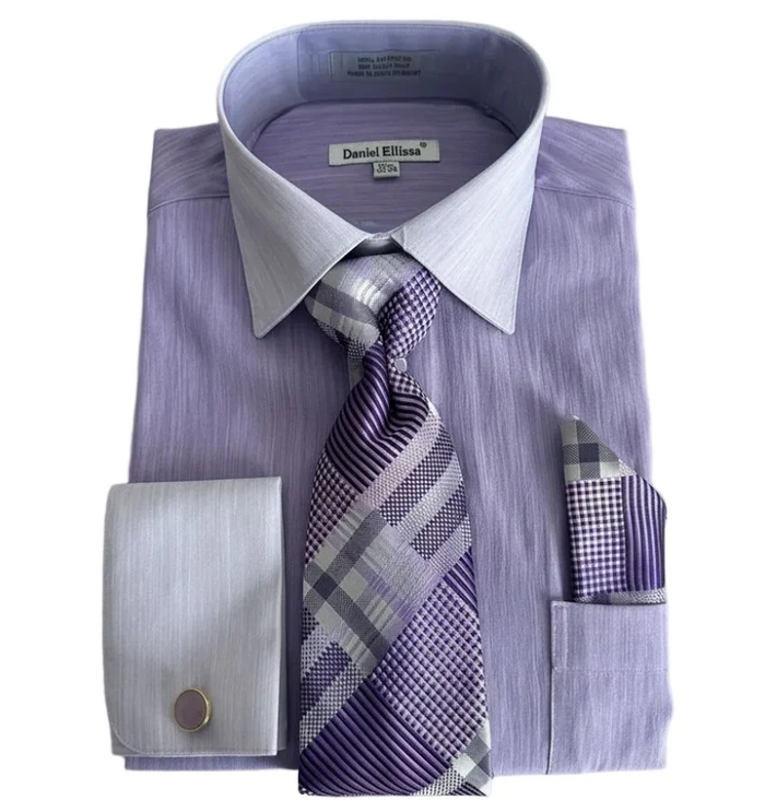 Lavender Colorful Men'S Dress Shirt