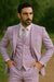 Sear Sucker Suit Mens 3pc 100% Cotton Seersucker Sear sucker suits Lavender & Pink - High End Suits - High Quality Suits