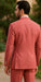Sear Sucker Suit Mens 3pc 100% Cotton Seersucker Sear sucker suit Red & Grey - High End Suits - High Quality Suits