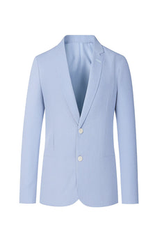 Cheap Priced Blazer Jacket For Men Online Two Button Carolina Blue Medium Seersucker ~ Sear Sucker Sport Coat