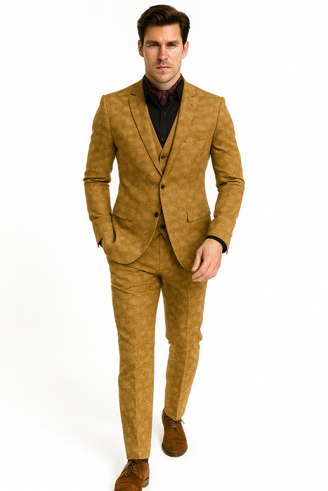 Mens Slim 3 Pieces Black Suit