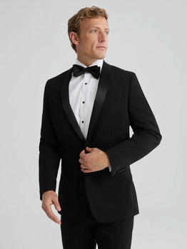 Men's Black Shawl Lapel Tuxedo