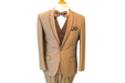 Men's Tan Cheap Priced Designer Fashion Dress Casual Blazer On Sale One Button Shawl Lapel Blazer