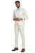 Mens Designer Wedding & Prom Shawl Lapel Vested Paisley Tuxedo in Ivory