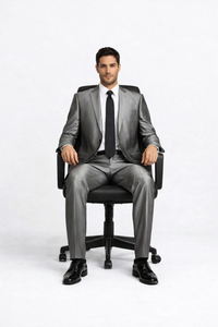 Shiny 2 Buttons Silver Grey ~ Gray Flashy Sharkskin Men's Cheap Priced Business Suits Clearance Sale