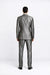 Shiny 2 Buttons Silver Grey ~ Gray Flashy Sharkskin Men's Cheap Priced Business Suits Clearance Sale