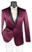 Shiny Suit - Sharkskin Tuxedo - Bright Color Burgundy Tuxedo Perfect For Wedding or Prom