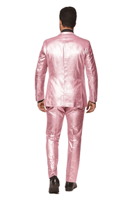 Shiny Metallic Party Pink Suit