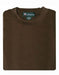 Men's 80% Rayon 20% Polyester Brown Regular Fit Short Sleeves Knitted Sweater