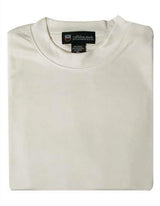Men's Cream 80% Rayon 20% Polyester Short Sleeves Knitted Sweater