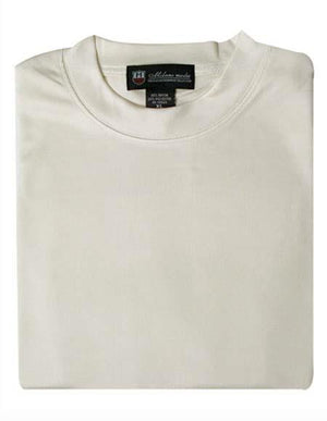Men's Cream 80% Rayon 20% Polyester Short Sleeves Knitted Sweater