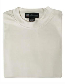 Men's Cream 80% Rayon 20% Polyester Short Sleeves Knitted Sweater