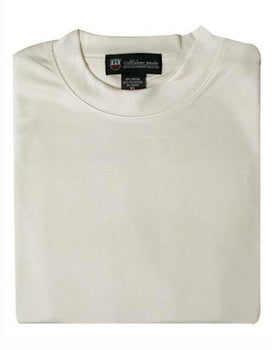Men's Cream 80% Rayon 20% Polyester Short Sleeves Knitted Sweater