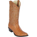 Los Altos Boots - Mens Dress Cowboy Boot - Low Priced Cowboy Ostrich Boots Honey Snip Toe-  in Honey