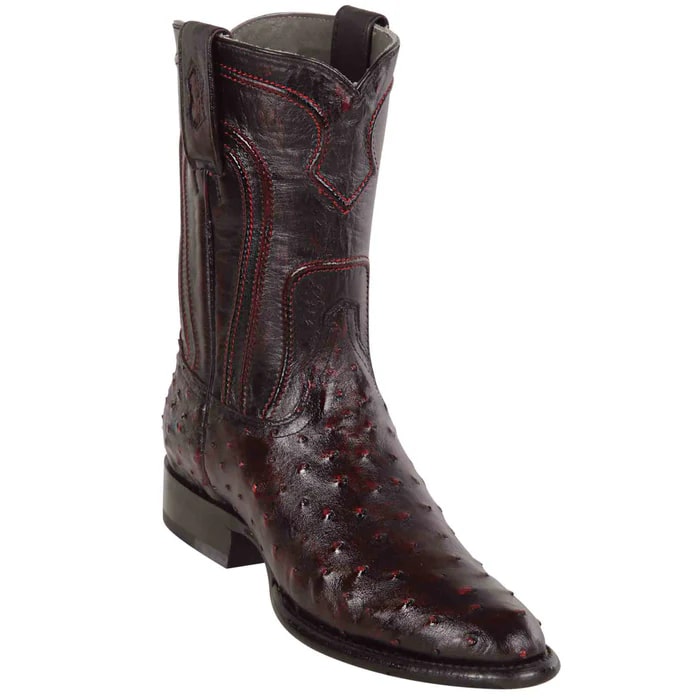 Los Altos Boots - Mens Dress Cowboy Boot - Low Priced Row-Stone Stingray Boots- in Black