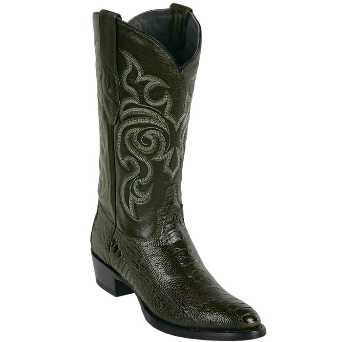 Los Altos Boots - Mens Dress Cowboy Boot - Low Priced Sharkskin Round Toe Cowboy Boots - in Black main image 1