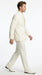 Lucci Classic Ivory 2-Button Budget Tuxedo - Pleated Slacks