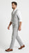 Men’s Light Grey Linen Vest and Pants Set, Beach Wedding Summer Formal Outfit