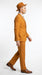 Men’s Light Rust Copper 2 Button Modern Fit Suit, Fall Color Church Dress Suit