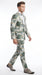 Men’s Green and Gold Floral Paisley Tuxedo Suit with Matching Bow Tie, Fancy Prom Wedding Formal Suit Set