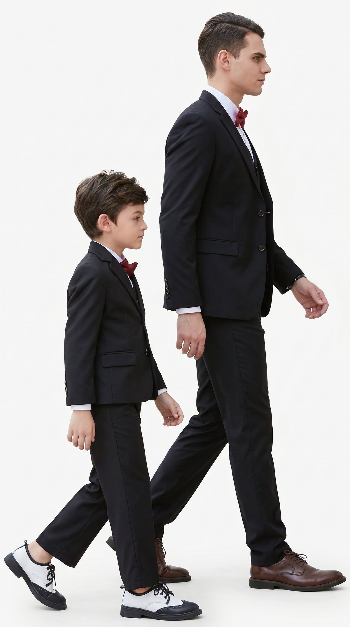 Dad And Son Black Matching wedding outfit Suits Perfect for toddler Suits wedding attire outfits