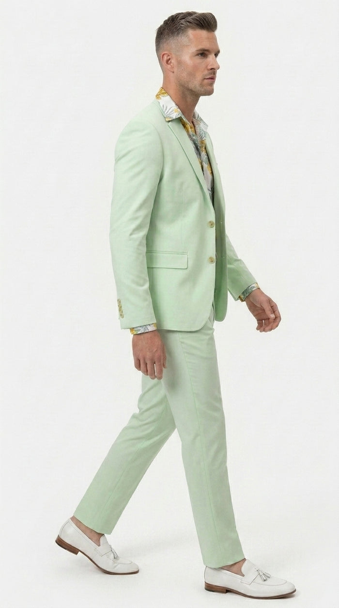 Men’s Mint Green Suit, Sage Green Summer Wedding and Prom Dress Suit