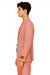 Men's 2 Button  Flap Front pockets Vested Salmon ~ Coral color Suit