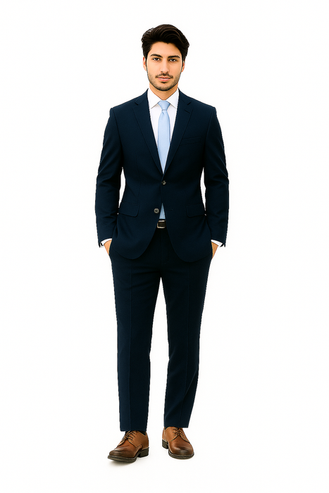 Renoir Suits - Renoir Fashion Verno Albani Men's Dark Navy Classic fit 2-Piece Suit