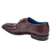 Belvedere Siena Ostrich Leg Moc Toe Dress Shoe – Burgundy