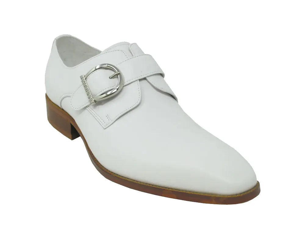 Carrucci Signature Buckle Monk Strap Shoe