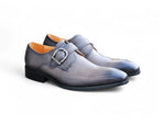 Carrucci Signature Buckle Monk Strap Shoe