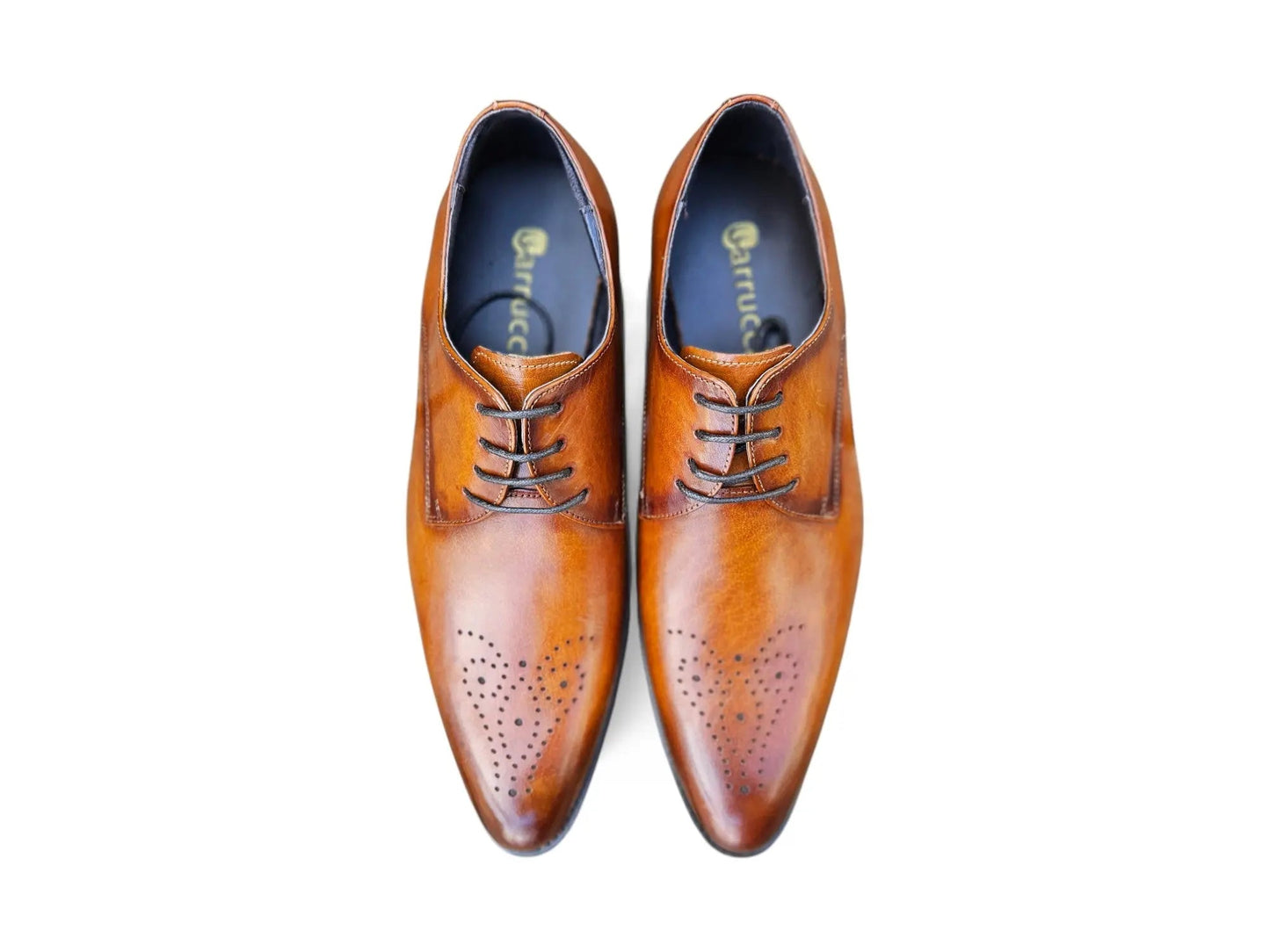 Carrucci Signature Burnished Lace-up Derby