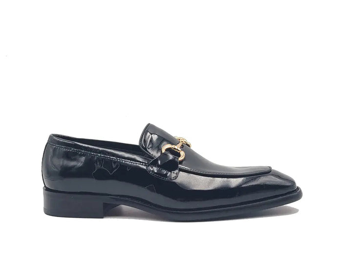 Carrucci Signature Horse Bit Patent Leather Loafer