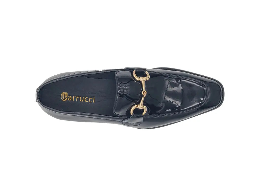 Carrucci Signature Horse Bit Patent Leather Loafer