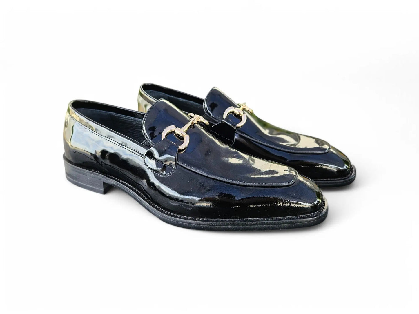 Carrucci Signature Horse Bit Patent Leather Loafer
