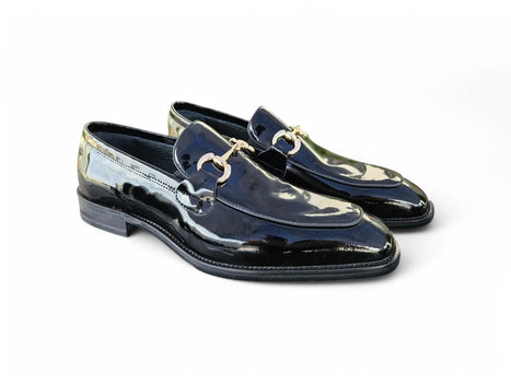 Carrucci Signature Horse Bit Patent Leather Loafer