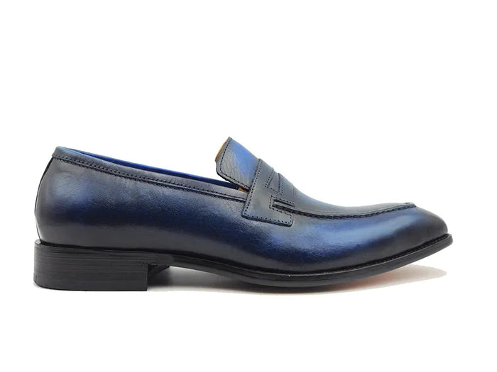 Carrucci Signature Leather Penny Loafer Slip-on
